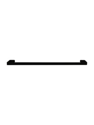 NERO SINGLE TOWEL RAIL 600MM - BLACK (106BSTR600)
