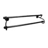 POSEIDON DOUBLE TOWEL RAIL 600MM - BLACK