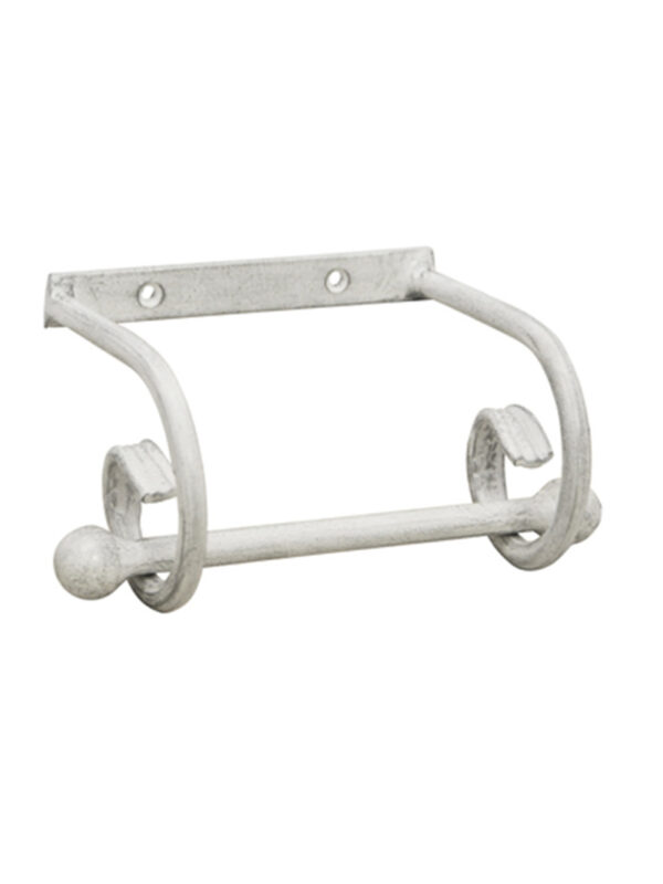 POSEIDON TOILET ROLL HOLDER - WHITE PEWTER